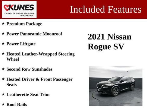Used 2021 Nissan Rogue SV w/ Premium Package AWD/4WD image 3