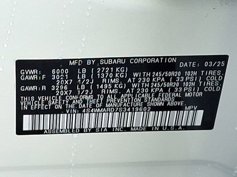 Certified 2025 Subaru Ascent Bronze Edition image 31