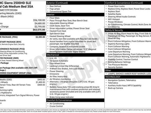 New 2026 GMC Sierra 2500 SLE w/ SLE Value Package; AWD/4WD image 24