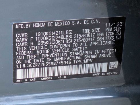 Certified 2024 Honda HR-V LX image 30