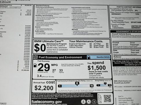 Used 2025 BMW X3 xDrive30i w/ Premium Package image 42