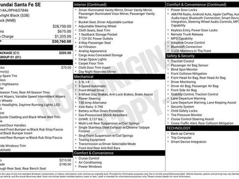 Used 2023 Hyundai Santa Fe SE w/ Cargo Package FWD image 21