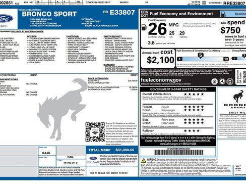 Used 2024 Ford Bronco Sport Big Bend image 11