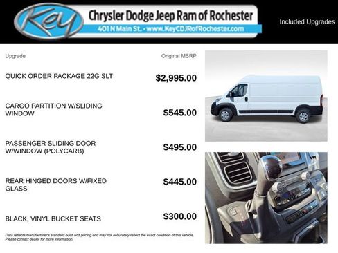 New 2024 RAM ProMaster 2500 w/ Quick Order Package 22G SLT FWD image 3