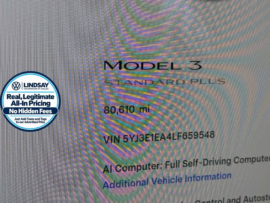 Used 2020 Tesla Model 3 Standard Range Plus RWD image 28