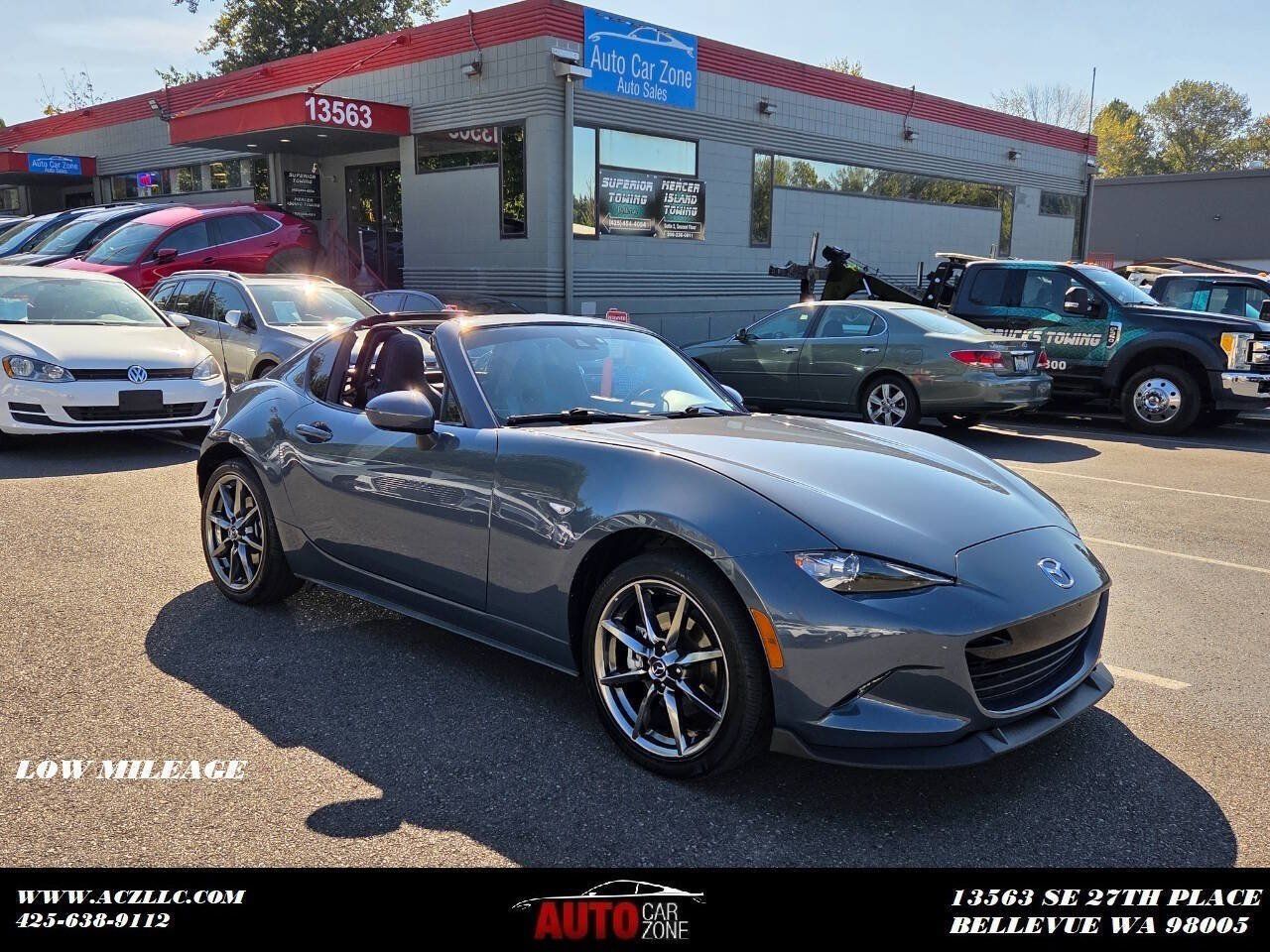Used 2021 MAZDA MX-5 Miata RF Grand Touring RWD image 1
