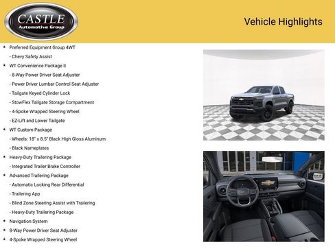 New 2026 Chevrolet Colorado W/T w/ WT Custom Package image 3