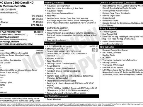 Used 2016 GMC Sierra 2500 Denali w/ Duramax Plus Package AWD/4WD image 11