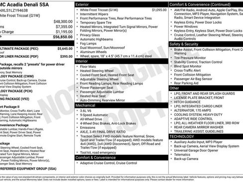 Used 2020 GMC Acadia Denali w/ Denali Ultimate Package image 16