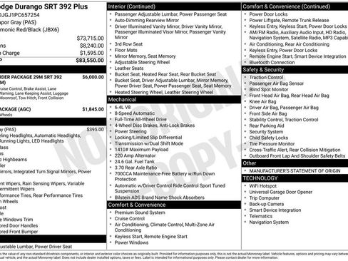 Used 2023 Dodge Durango SRT AWD/4WD image 62