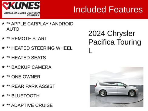 Used 2024 Chrysler Pacifica Touring-L FWD image 3