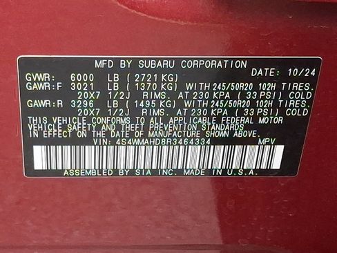 Certified 2024 Subaru Ascent Onyx Edition image 27