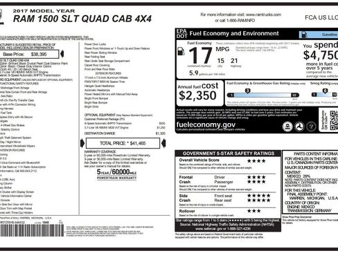 Used 2017 RAM 1500 Classic SLT AWD/4WD image 2