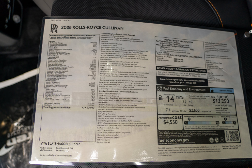 Used 2025 Rolls-Royce Cullinan AWD/4WD image 33