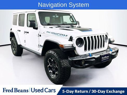 Certified 2023 Jeep Wrangler Unlimited Rubicon 4xe w/ Steel Bumper Group AWD/4WD image 1