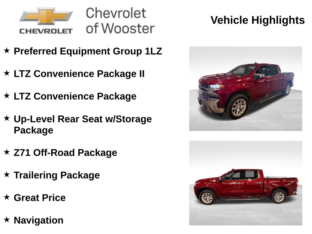 Used 2019 Chevrolet Silverado 1500 LTZ w/ LTZ Convenience Package AWD/4WD image 2