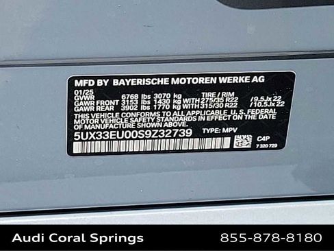 Used 2025 BMW X5 M60i w/ Executive Package AWD/4WD image 29
