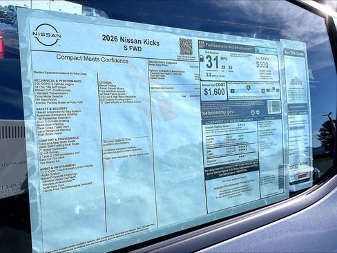 New 2026 Nissan Kicks S image 14