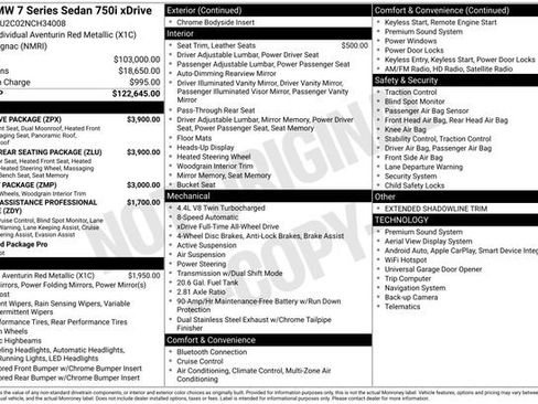 Used 2022 BMW 750i xDrive w/ Luxury Rear Seating Package AWD/4WD image 4