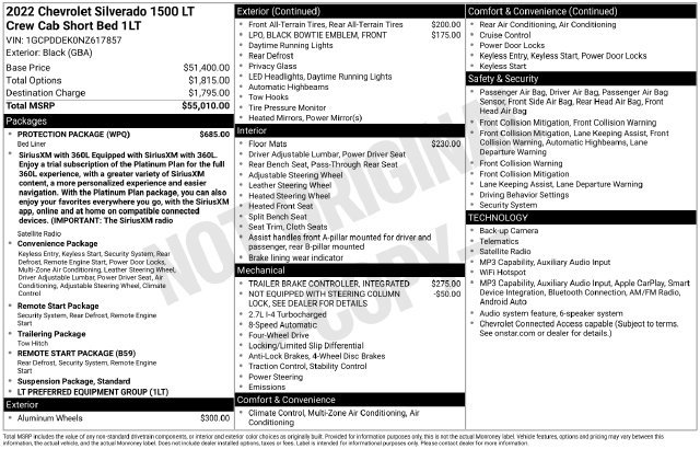 Used 2022 Chevrolet Silverado 1500 LT w/ Protection Package AWD/4WD image 4