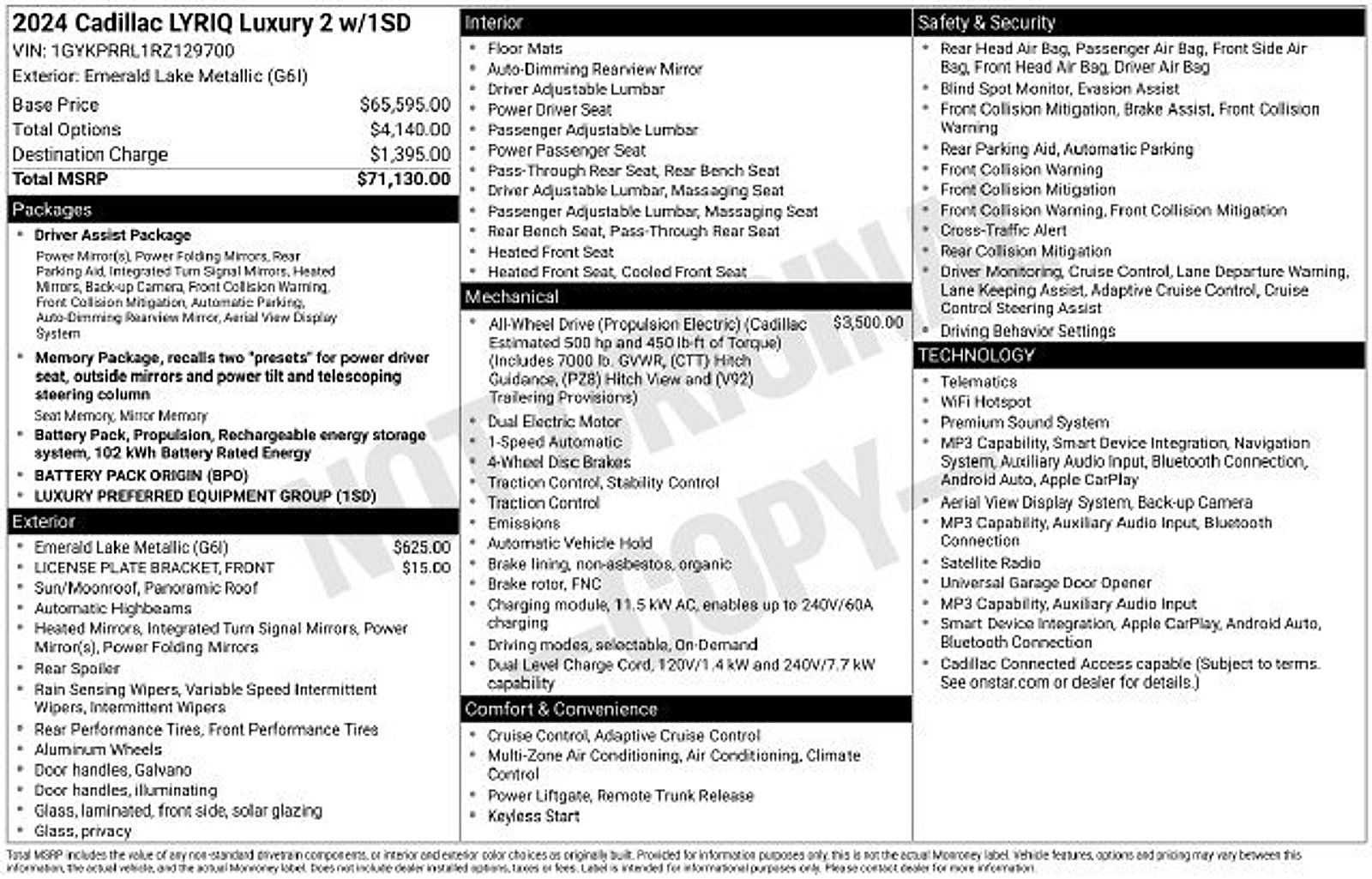 Certified 2024 Cadillac Lyriq Luxury AWD/4WD image 25
