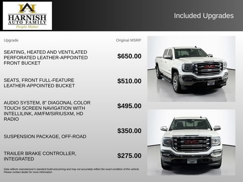 Used 2017 GMC Sierra 1500 SLT w/ SLT Premium Package AWD/4WD image 8