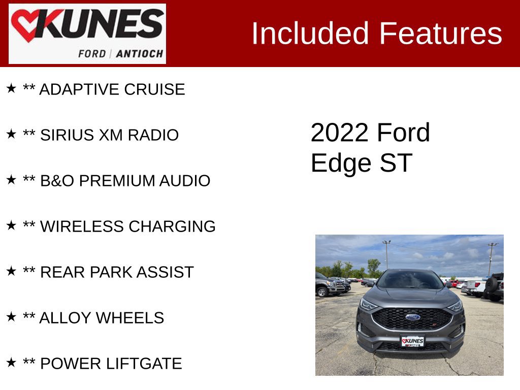 Certified 2022 Ford Edge ST w/ Equipment Group 401A AWD/4WD image 4