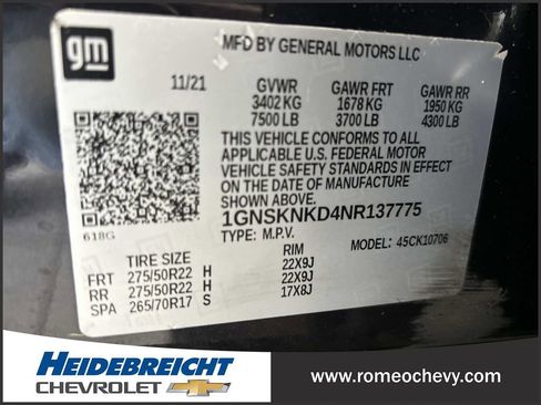 Used 2022 Chevrolet Tahoe LT image 7