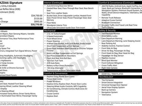 Used 2018 MAZDA MAZDA6 Signature image 5