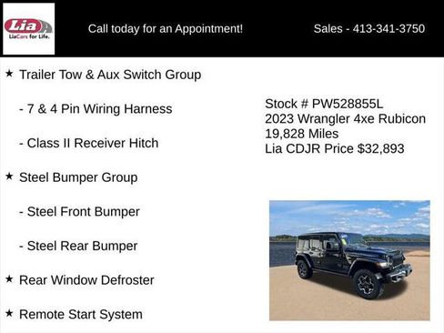 Certified 2023 Jeep Wrangler Unlimited Rubicon 4xe w/ Steel Bumper Group AWD/4WD image 11