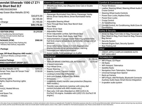 Certified 2016 Chevrolet Silverado 1500 LT w/ All Star Edition AWD/4WD image 11