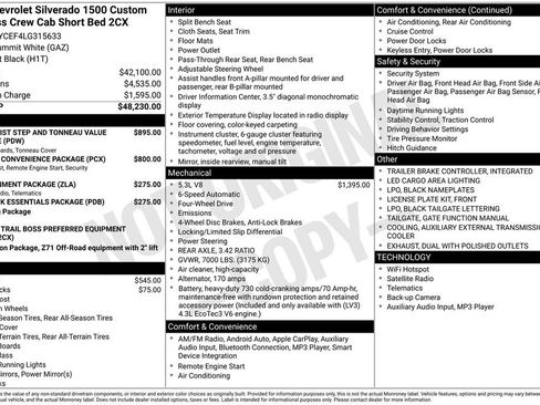 Used 2020 Chevrolet Silverado 1500 Custom Trail Boss image 5