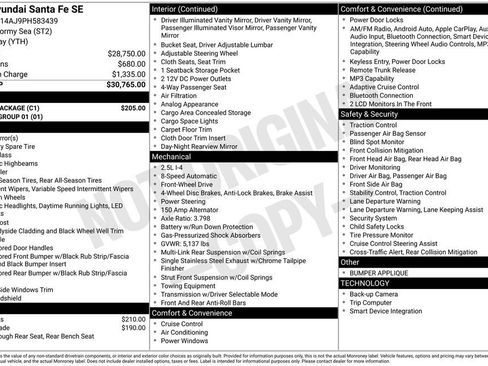 Used 2023 Hyundai Santa Fe SE w/ Cargo Package FWD image 8