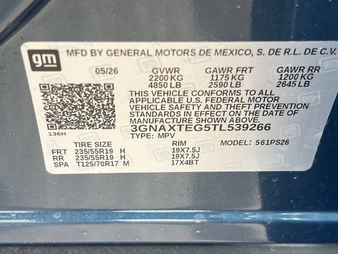 New 2026 Chevrolet Equinox RS AWD/4WD image 23