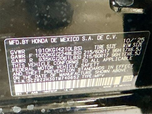 New 2026 Honda HR-V LX image 28