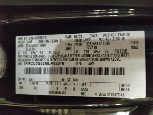 Used 2021 Ford Escape SE w/ Convenience Package FWD image 33