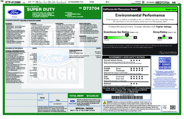 Used 2022 Ford F250 Lariat w/ Lariat Value Package AWD/4WD image 28