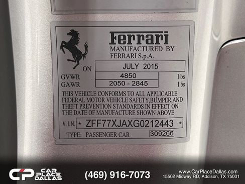Used 2016 Ferrari California T RWD image 48