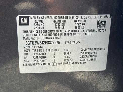 Used 2015 GMC Sierra 1500 Denali w/ Driver Alert Package AWD/4WD image 51