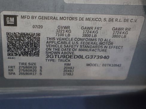 Certified 2020 GMC Sierra 1500 SLT w/ SLT Premium Plus Package AWD/4WD image 36