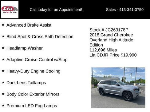 Used 2018 Jeep Grand Cherokee High Altitude AWD/4WD image 31
