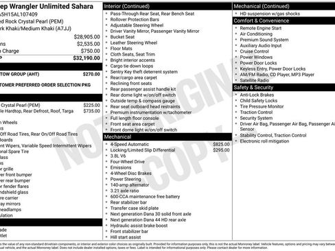 Used 2010 Jeep Wrangler Unlimited Sahara w/ Trailer Tow Group AWD/4WD image 6
