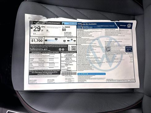 New 2026 Volkswagen Jetta GLI Autobahn FWD image 14