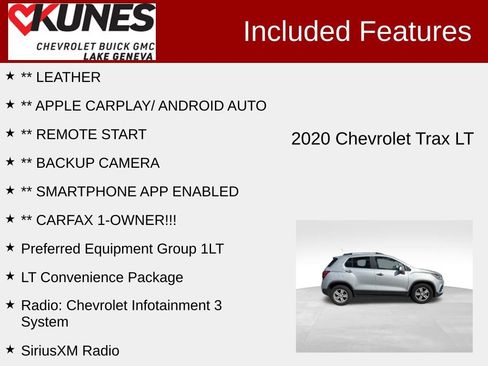 Used 2020 Chevrolet Trax LT w/ LT Convenience Package FWD image 2