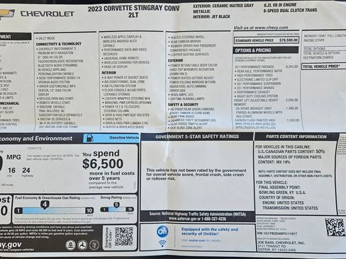 Used 2023 Chevrolet Corvette 2LT w/ Z51 Performance Package image 33