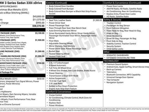 Used 2023 BMW 330i xDrive Sedan w/ M Sport Package AWD/4WD image 10