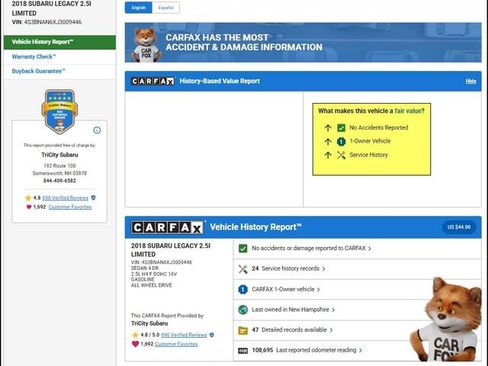 Used 2018 Subaru Legacy 2.5i Limited image 14