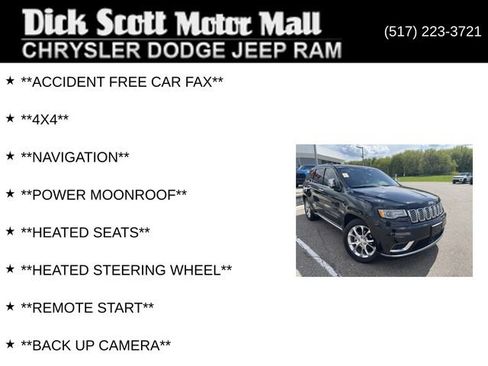 Used 2019 Jeep Grand Cherokee Summit AWD/4WD image 2