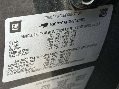 Used 2021 Chevrolet Silverado 1500 Custom Trail Boss w/ LPO, Dark Essentials Package image 16