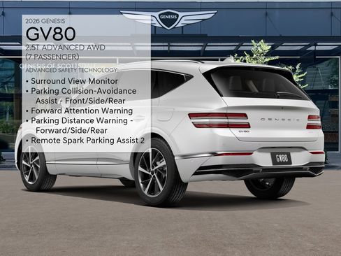 New 2026 Genesis GV80 2.5T Advanced AWD/4WD image 7
